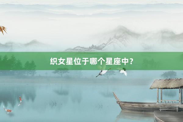织女星位于哪个星座中？