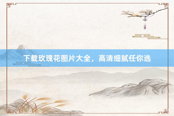 下载玫瑰花图片大全，高清细腻任你选